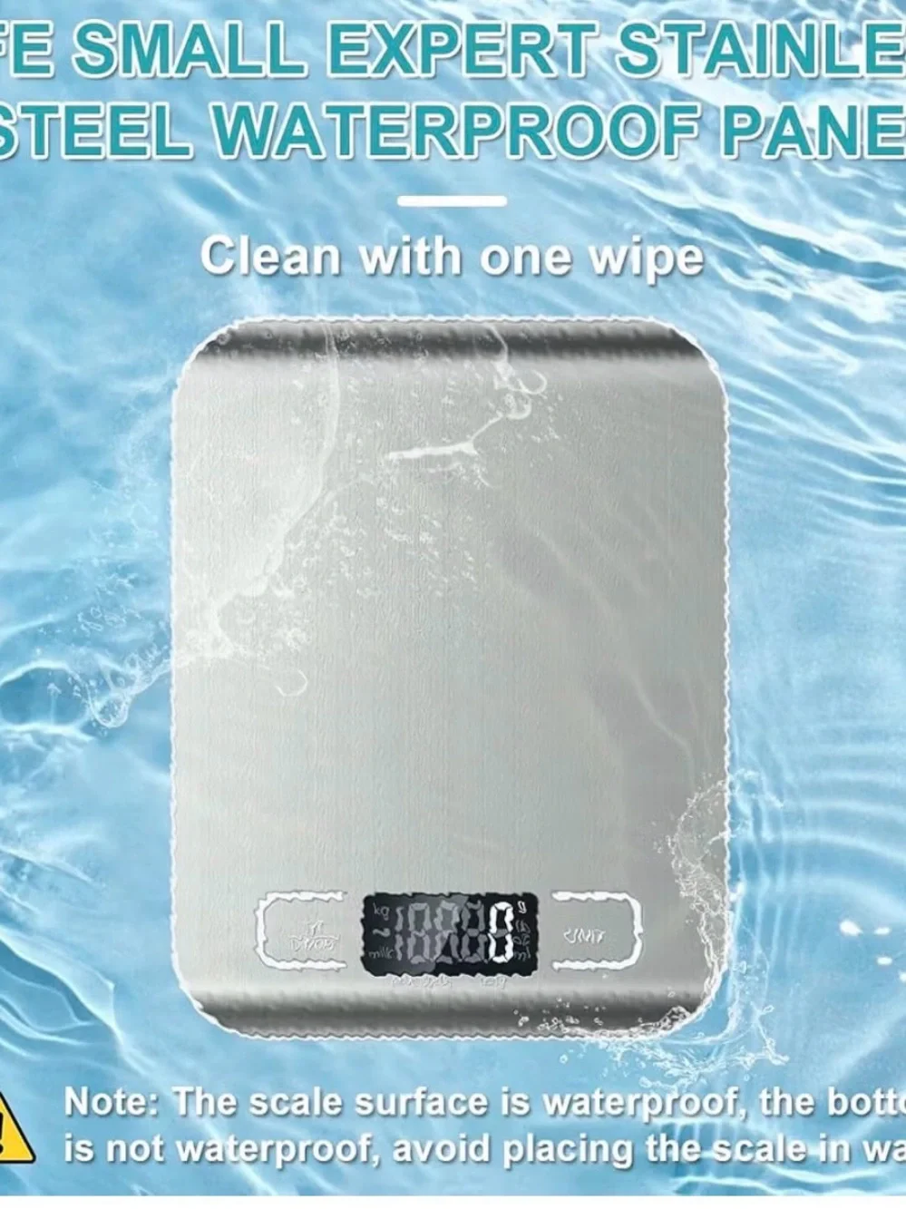 Digital Kitchen Scale - Silver Electronic Food Scale